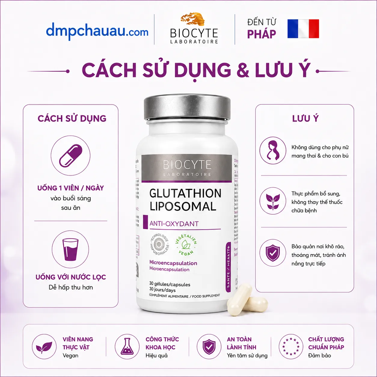 Glutathion Biocyte: Vì sao được các chuyên gia làm đẹp khuyên dùng?
