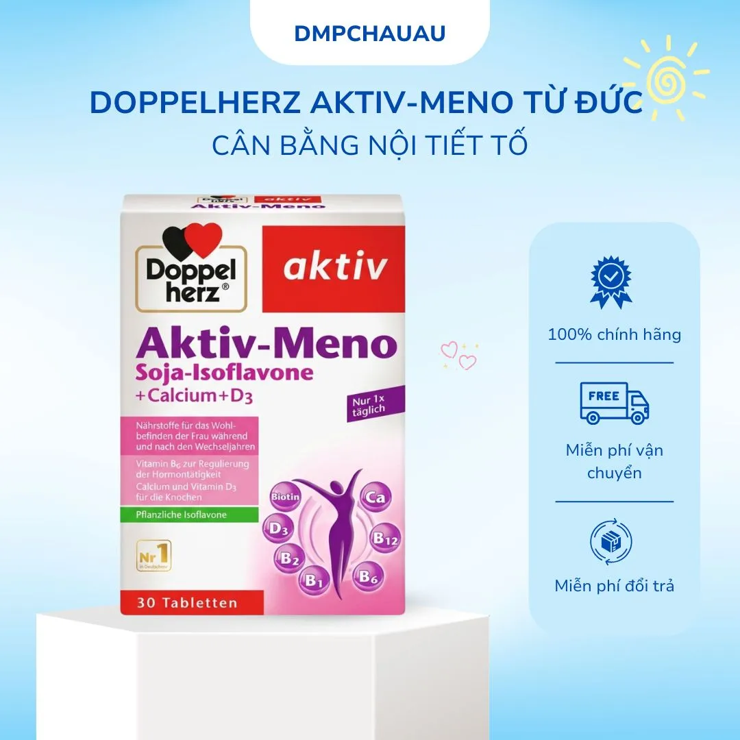 Doppelherz Aktiv-Meno – Cân bằng nội tiết tố cho phụ nữ tiền mãn kinh, mãn kinh