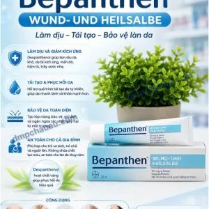 Bepanthen Wund- und Heilsalbe 20g – Kem hăm tã & Hỗ trợ làm lành vết thương
