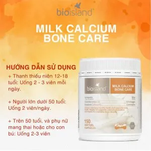Bio Island Milk Calcium Bone Care 150 viên
