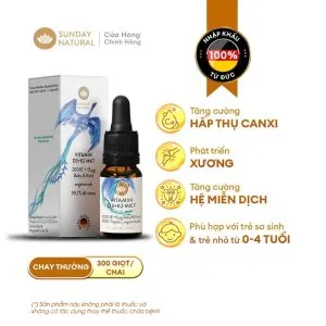 Vitamin D3K2 MK7 Sunday Natural 20ml nhập khẩu chuẩn Đức