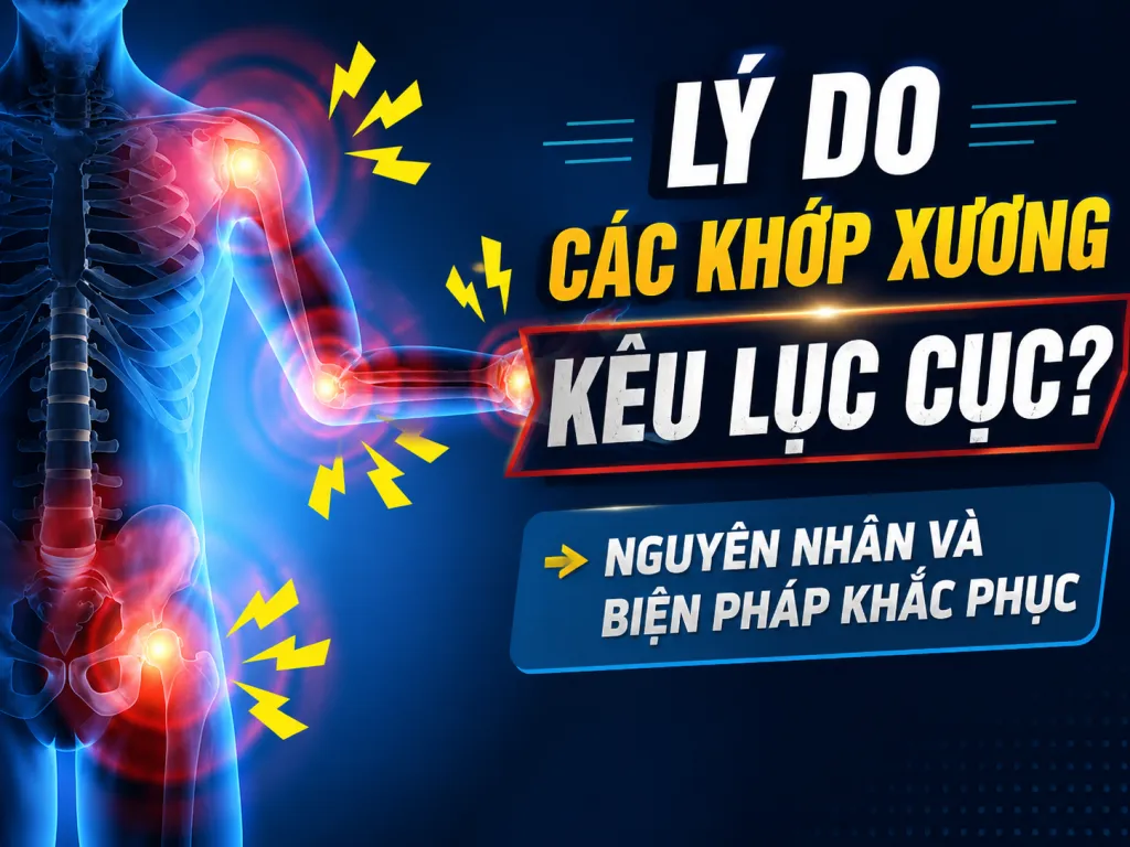 Lý do các khớp xương kêu lục cục? Nguyên nhân và biện pháp khắc phục
