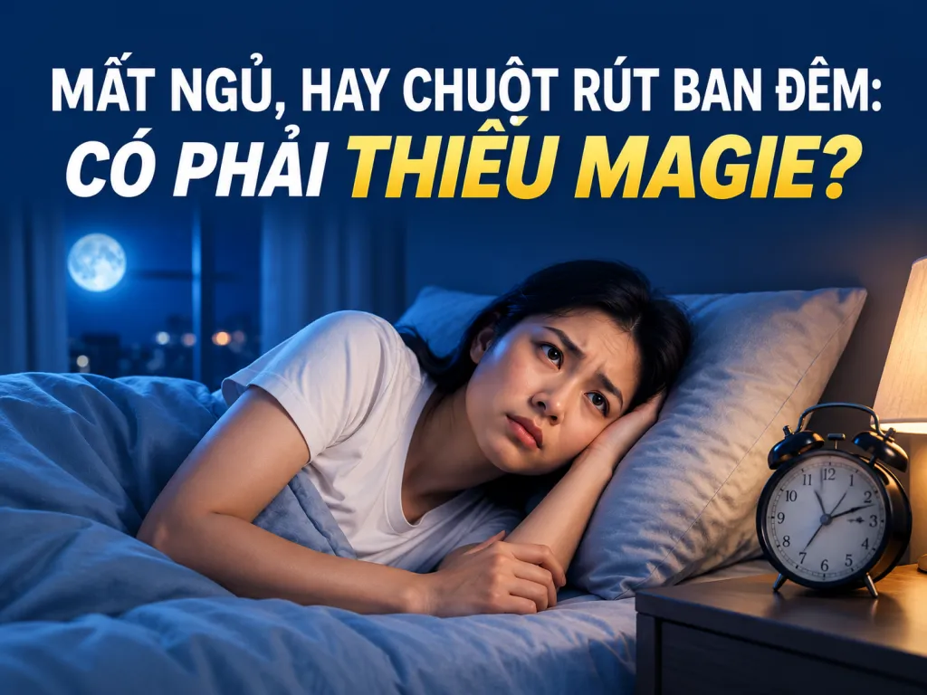 thiếu magie gây mất ngủ không