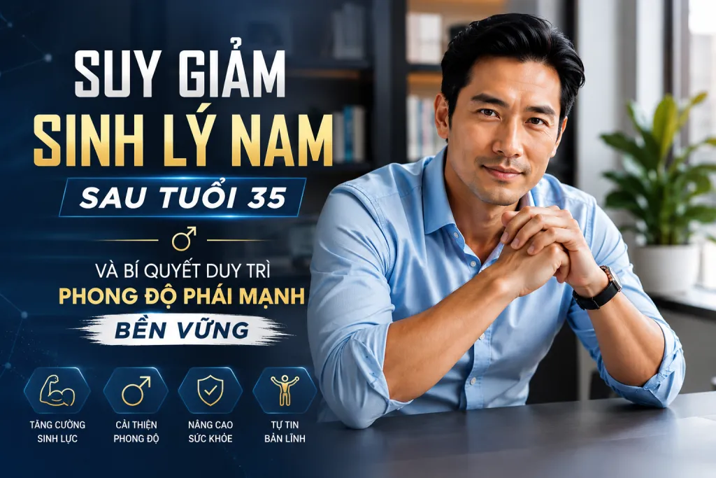 Suy giảm sinh lý nam sau tuổi 35 và bí quyết duy trì phong độ phái mạnh bền vững