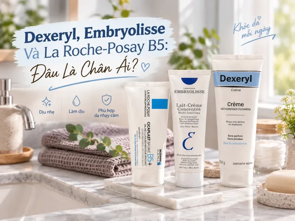 Dexeryl, Embryolisse Và La Roche-Posay B5: Đâu Là Chân Ái?
