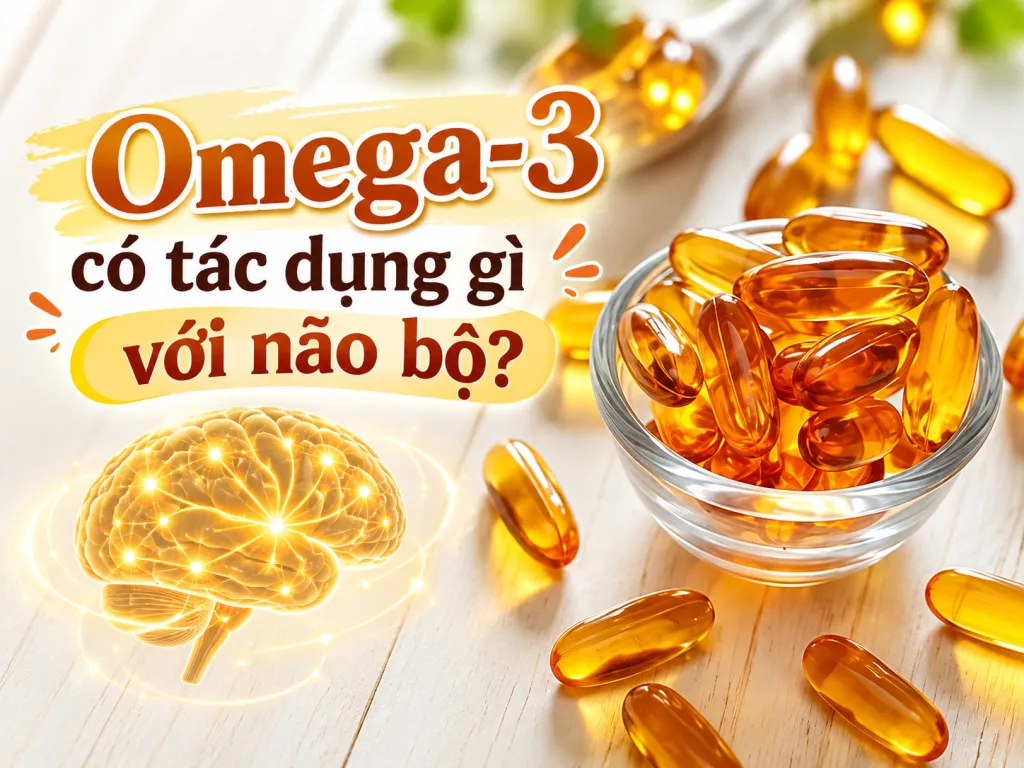 Tác dụng của Omega 3 với não bộ: Cải thiện trí nhớ, giảm stress