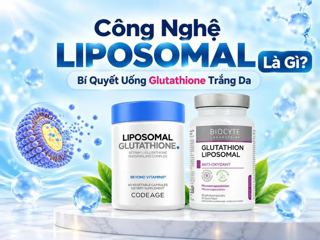 Công Nghệ Liposomal Là Gì? Bí Quyết Uống Glutathione Trắng Da